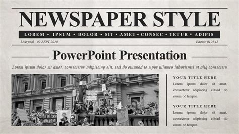 Newspaper Template For Powerpoint